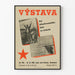 Vintageaffisch utställning kamp för det jugoslaviska folkets frihet 1946