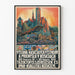 Vintageposter för brandkårs- och industrimässa 1922