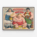 Vintageposter W. Hollmanns Jättesöner och Pris Baby Väggdekoration — inramlat konstverk på väggen