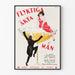 Vintageposter Flyktinga Äkta Män - Retro väggdekoration