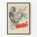 Vintage väggdekorposter med krig, soldat och nazisymbol