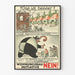 Tysk vintageposter om bostad och bygginitiativ