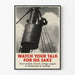 Vintage marinposter: Var försiktig med dina ord