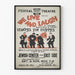 Vintage teaterposter We Live and Laugh - Retro väggdekoration