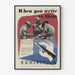 Vintageposter When You Write To Them - militär väggdekoration