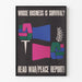 Väggposter "Whose Business is Survival" – Grafisk stil och visuellt intryck