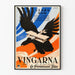 Vintageaffisch Wings - Retrobiografiväggdekoration