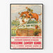 Vintage hästkapplöpningsposter Wiosenne Zawody Konne