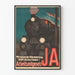 Vintageaffisch Tyskland Arbetstidslagen