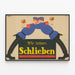 Vintageposter Wir lieben Schlieben - Färgglad och originell väggdekoration — inramlat konstverk på väggen