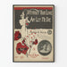Vintageposter utan ton av kärlek - Blomsterillustration och porträtt