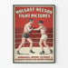 Vintage boxningsposter Wolgast-Nelson matchbilder