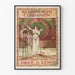 Vintageposter i Woman's Home Companion-stil mosaik Art déco