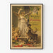 Gammal industriutställningsposter Stuttgart 1881