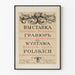 Gammal poster för utställning med polska gravyrer 1914 väggdekoration