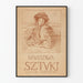 Vintageposter för konstutställningen i Kraków 1911