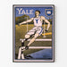 Vintageposter med hinderlöpning Yale - Sportväggdekoration