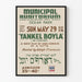 Vintageaffisch för teatern Yankel Boyla - originell väggdekoration