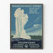 Vintageposter för Yellowstone Nationalpark Ranger Naturalist Service