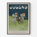 Dekorativ poster i Jugendstil med dansande figurer på naturlig bakgrund