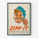 Vintageposter Zipp It - Engagerande väggdekoration