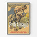 Vintageposter Zolfi Almagia Industriell väggdekoration