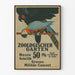 Vintageaffisch för militärkonsert Zoologischer Garten Berlin