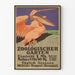 Vintageposter Zoo Berlin väggdekoration pelikan