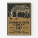 Vintageposter Zebror Zoologischer Garten Konsert Militär