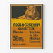 Vintageposter av Lejon från Zoologischer Garten med militärkonsert