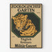 Vintageposter Zoologischer Garten militärkonsert