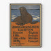 Väggdekorationsposter av zoo med sjölejon vintage