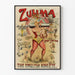 Vintageposter Zulima Järnkonunginnan - Engelsk starkkvinna