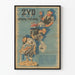 Vintage polsk poster med karikatyrmotiv mot judar